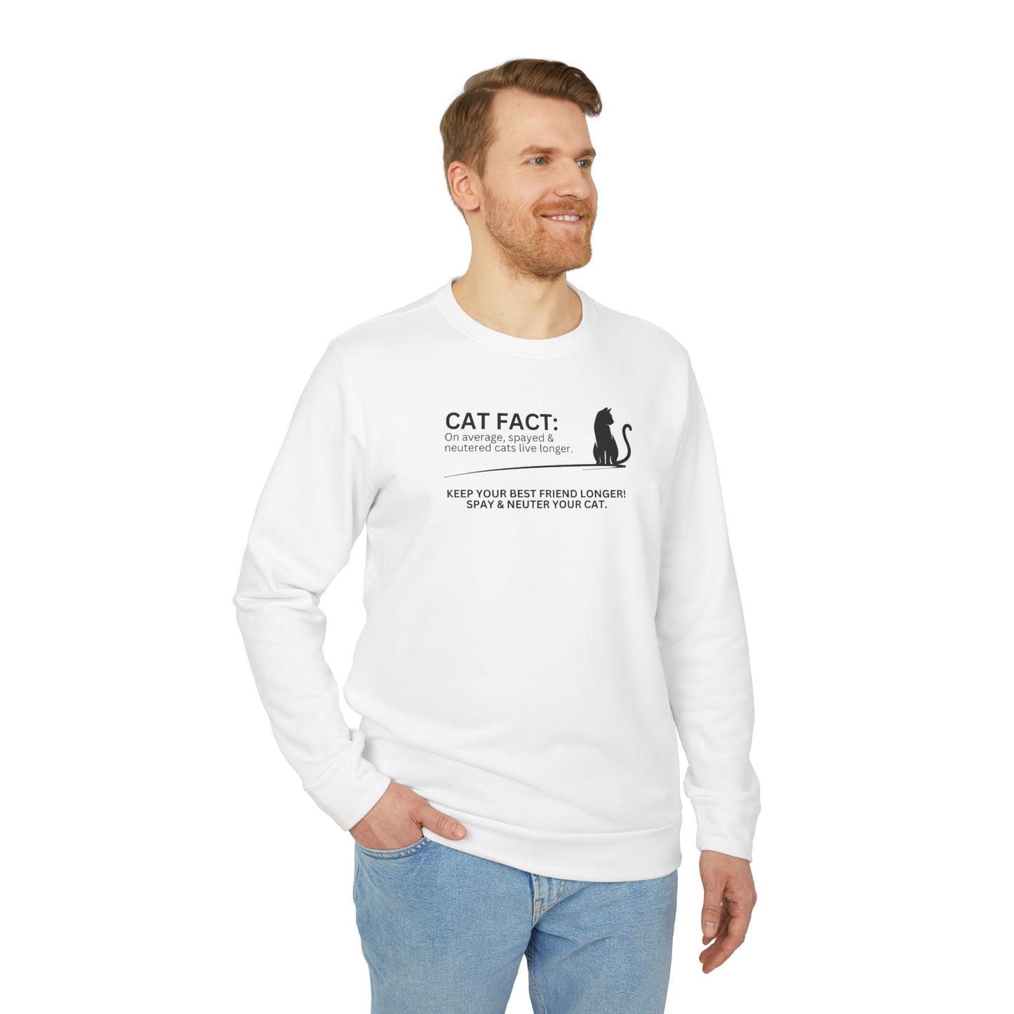 Spay & Neuter adidas Unisex Fleece Crewneck Sweatshirt