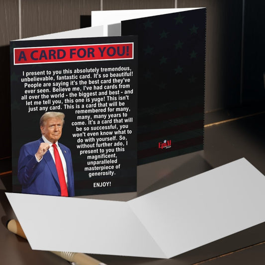 Trump All Occasion Greeting Cards, blank inside (8, 16, and 24 pcs)