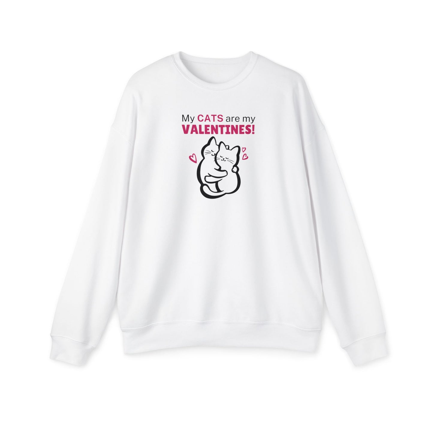 My Cats are my Valentines Women's Drop Shoulder Sweatshirt