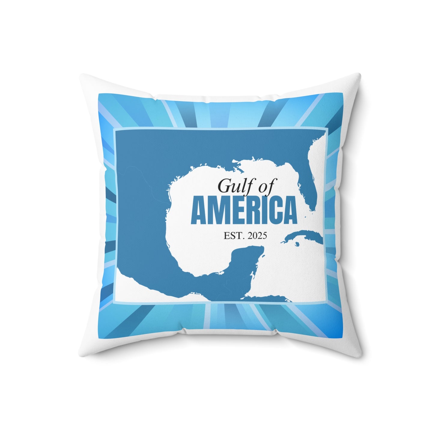 Gulf of America Map Decorative Pillow