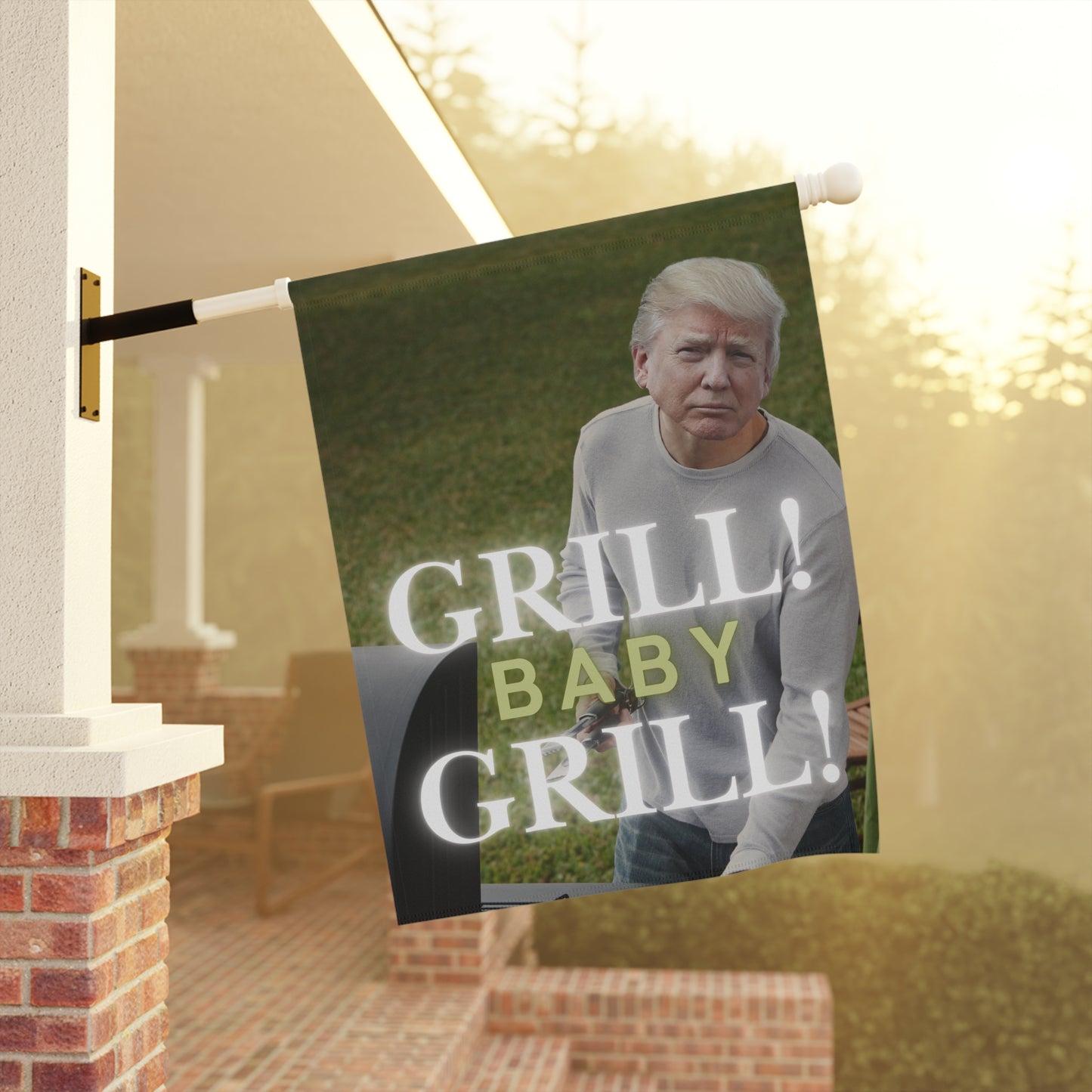 Trump Grill Baby Grill Garden & House Banner