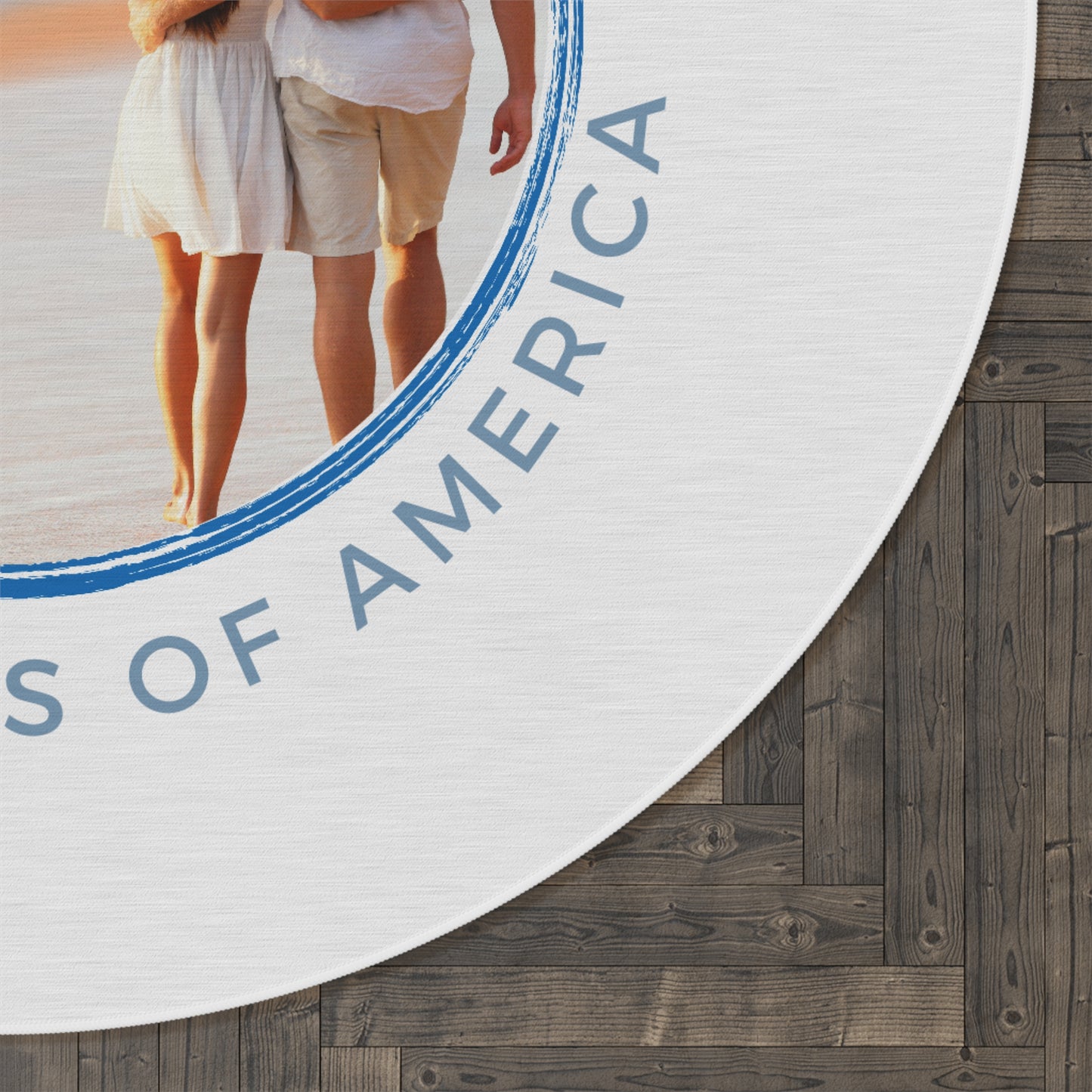 Gulf of America USA Round Rug