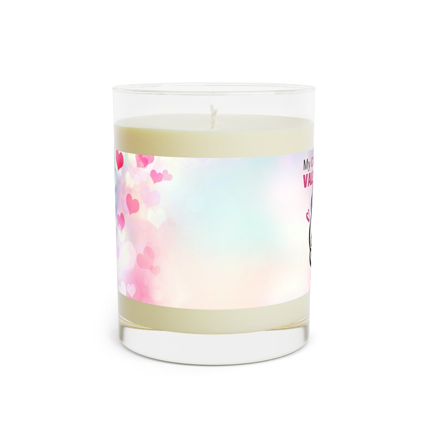 My Cats are my Valentines Scented Candle - Full Glass, 11oz