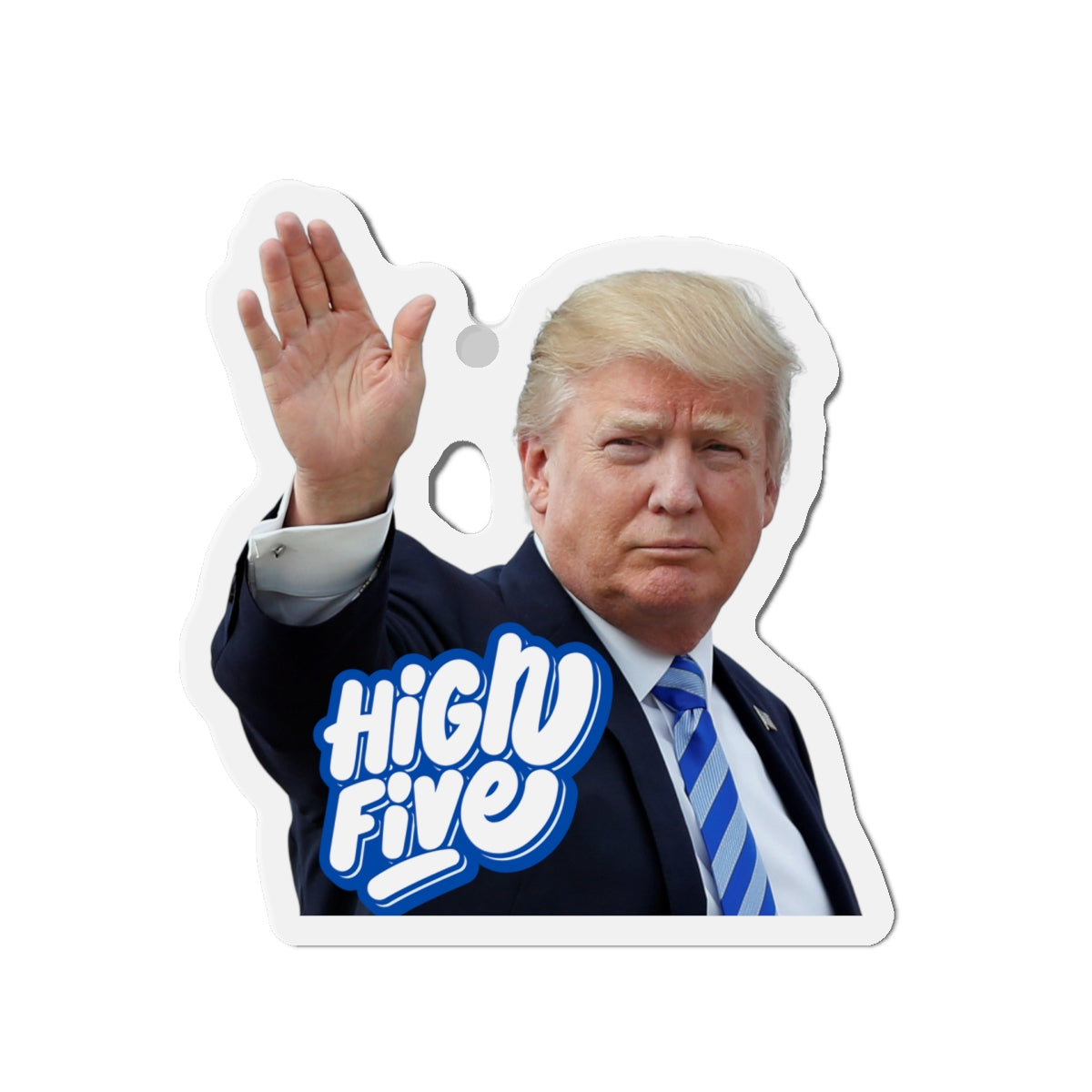 High Five Trump Die-Cut Magnet - Fun Political Décor