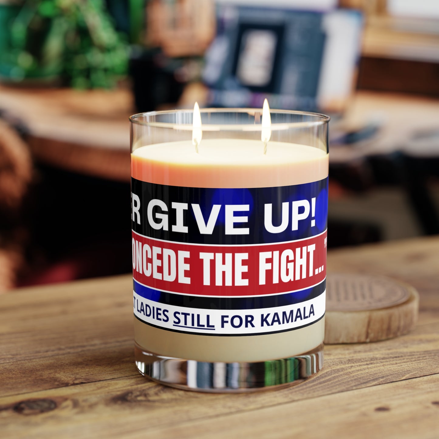 Never Give Up - Kamala Scented Candle - Full Glass, 11oz