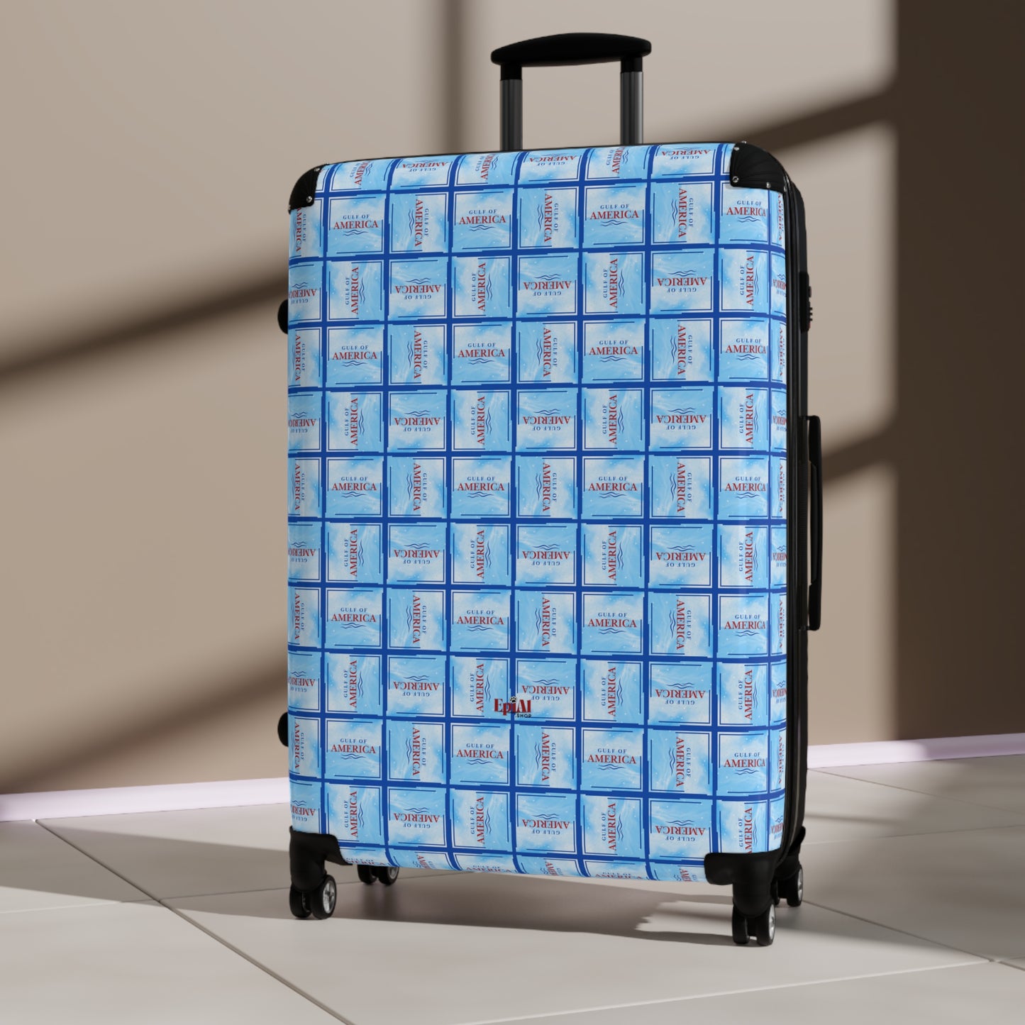 Gulf of America Patterned Suitcase