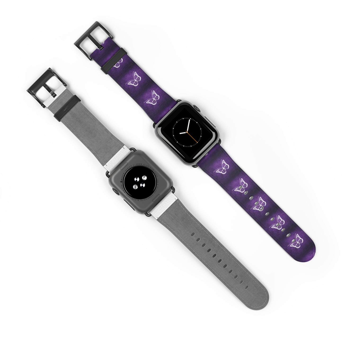 Purple Butterfly Epilepsy Awareness Watch Band