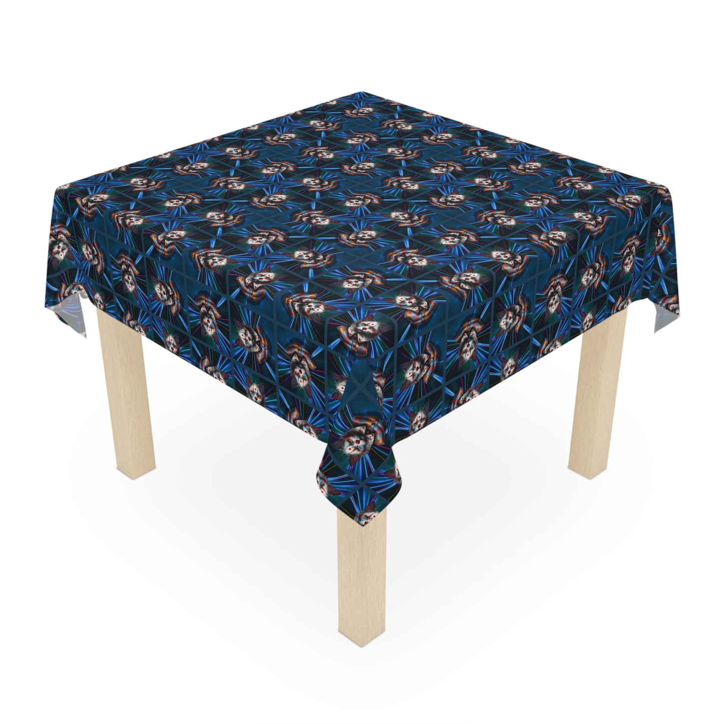 Clown Cat Novelty Tablecloth