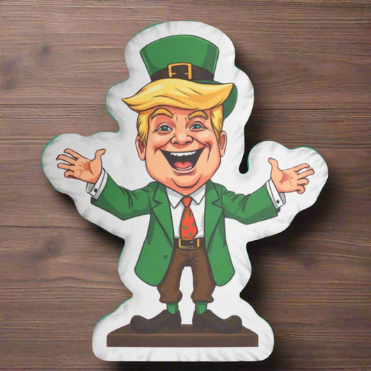 Leprechaun Trump Shaped Pillow