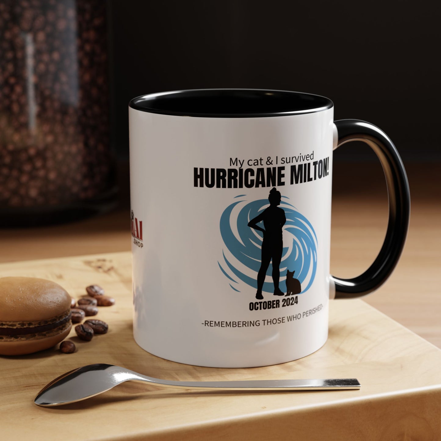 Hurricane Milton Survivor Accent Coffee Mug (11, 15oz)