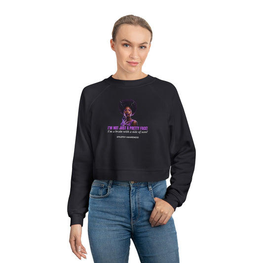 Sassy Brain Women's Cropped Fleece Pullover