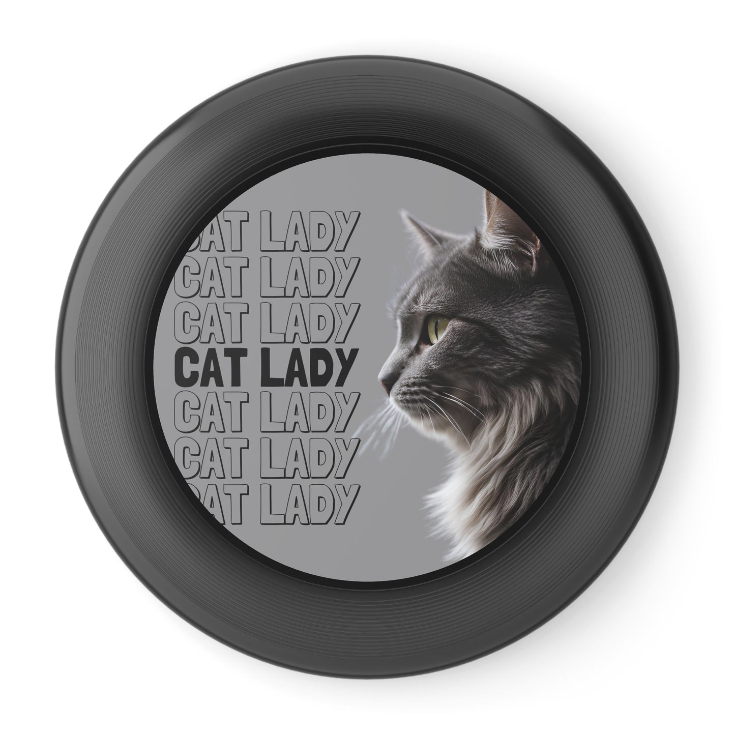 Cat Lady Frisbee - Fun Outdoor Flying Disc for Cat Lovers