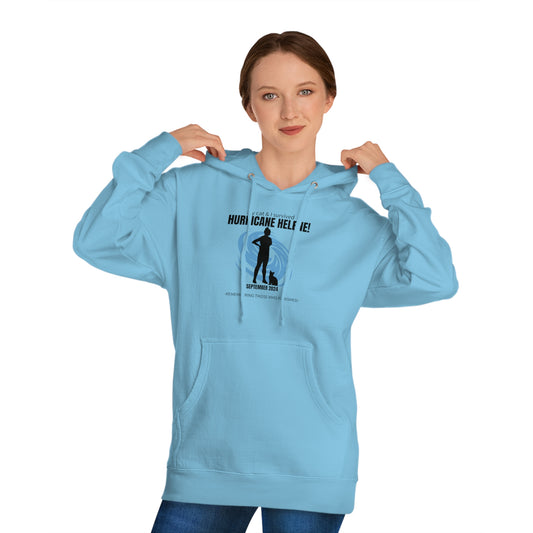 Hurricane Helene Cat Lady Survivor Hooded Sweatshirt