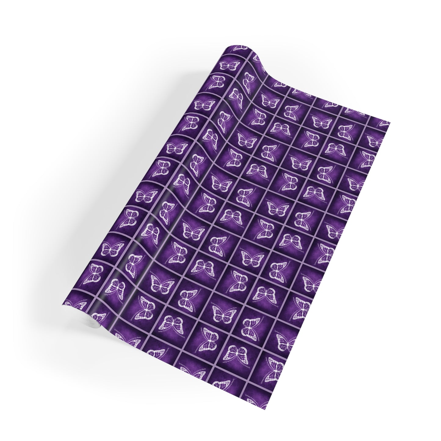 Elegant Purple Butterfly Gift Wrapping Paper Roll - Perfect for All Occasions