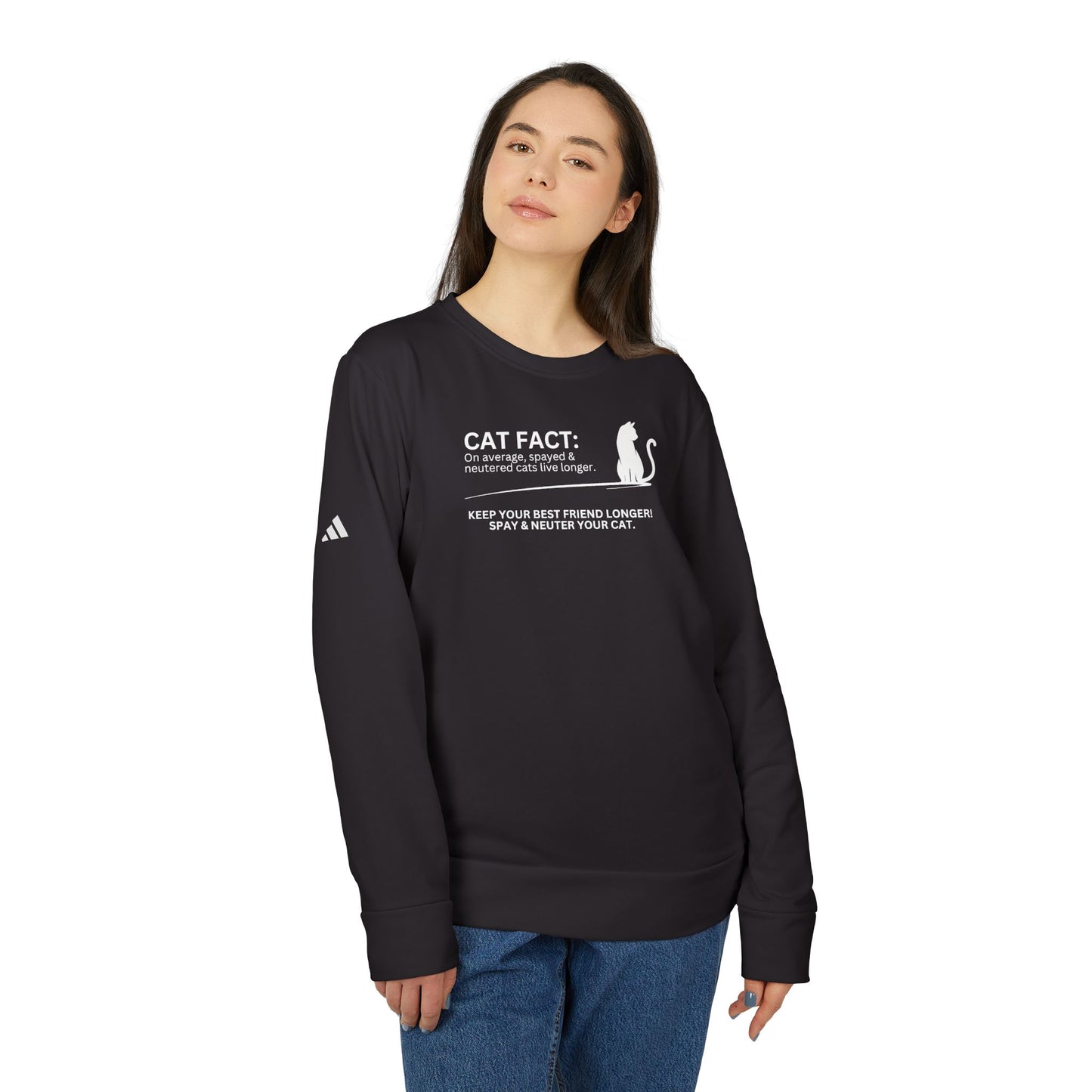 Spay & Neuter adidas Unisex Fleece Crewneck Sweatshirt