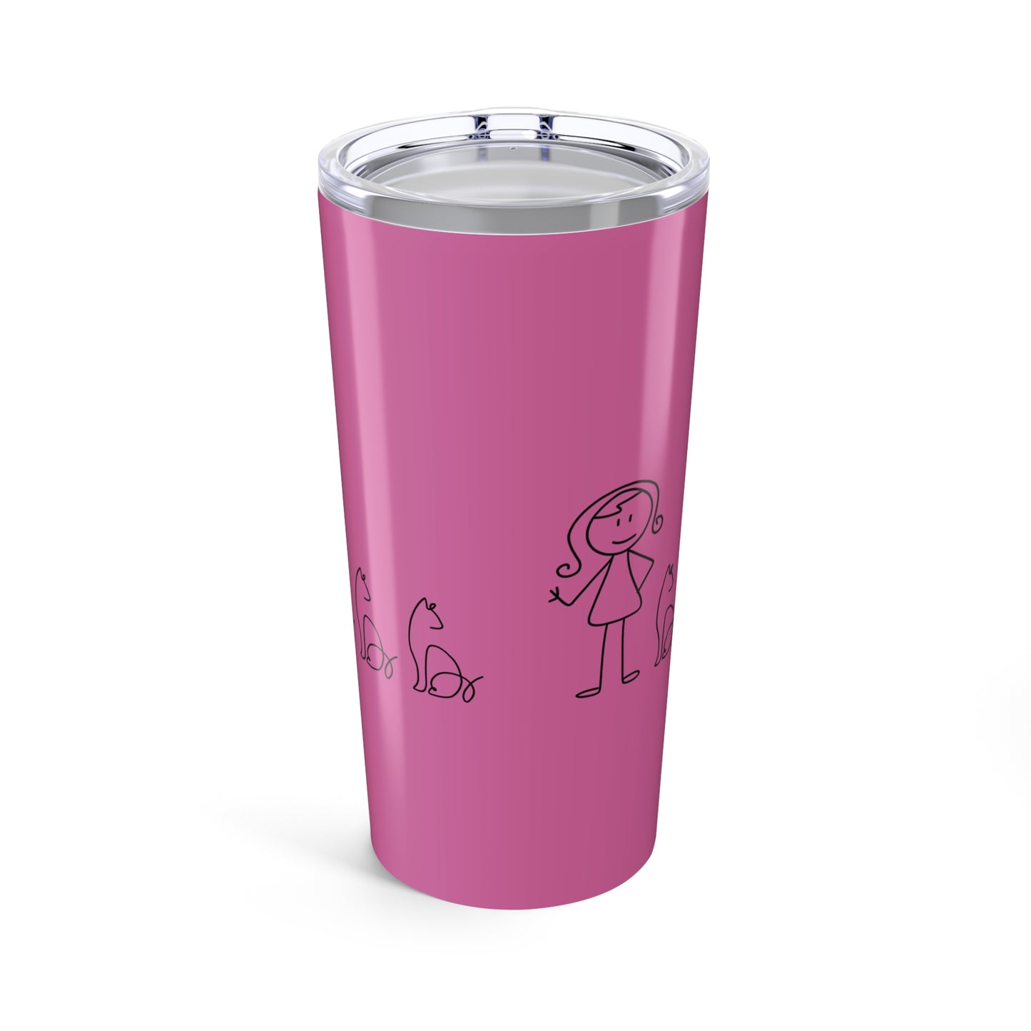 Stick Cat Lady Family Tumbler 20oz