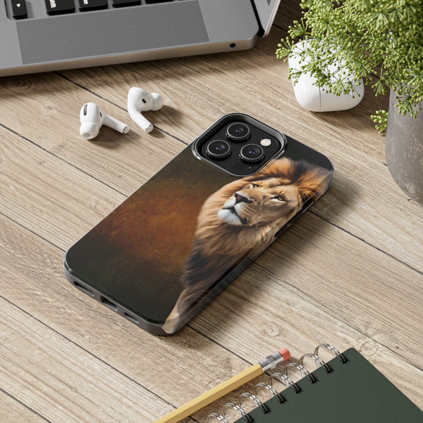 Majestic Lion Tough Phone Case - Durable Protection for Wildlife Lovers