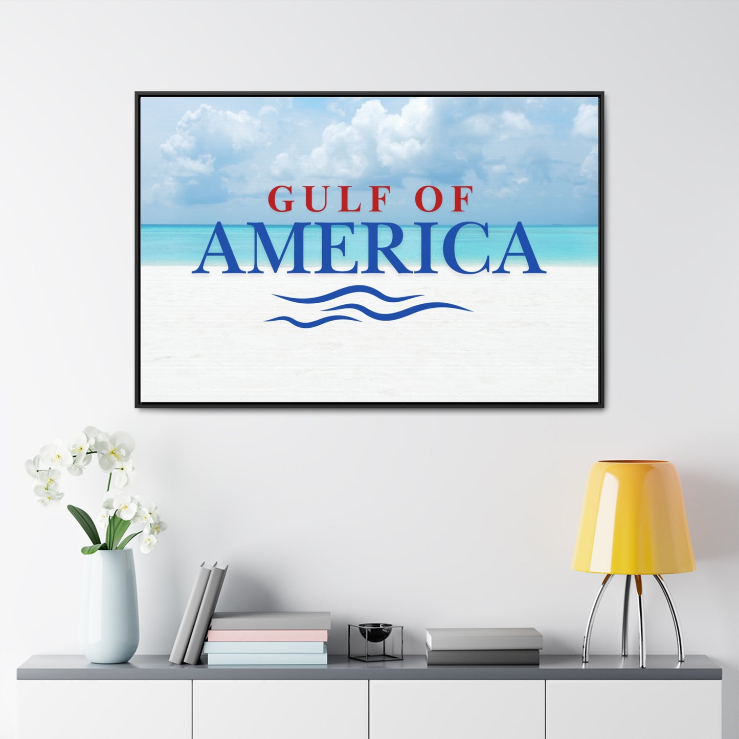 Gulf of America Canvas Wrap - Coastal Wall Art for Beach Lovers