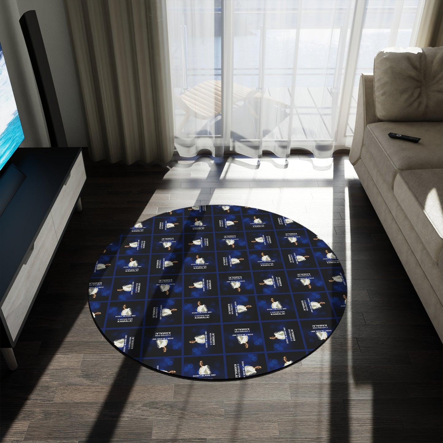 Stylish Kamala Patterned Round Rug