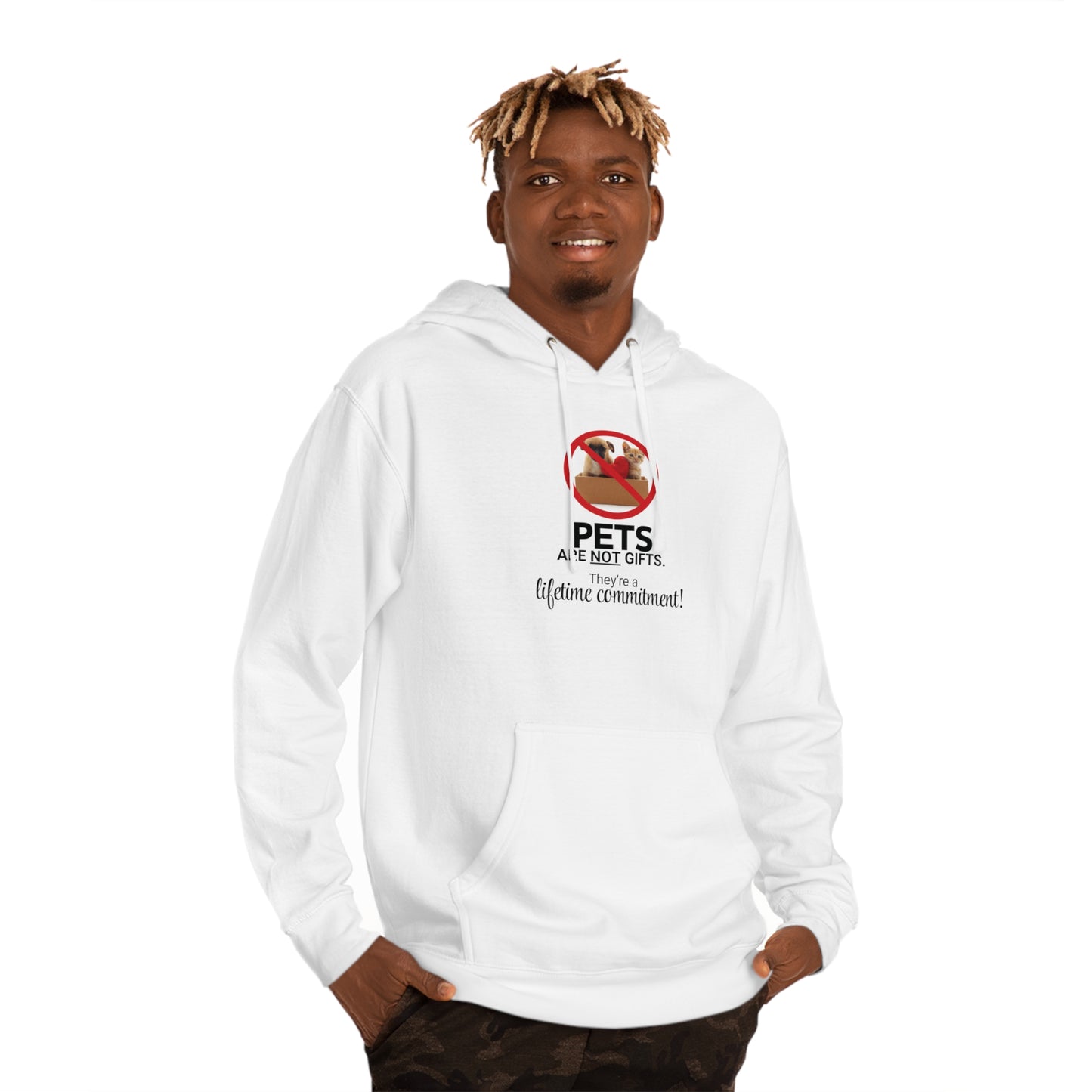 Pets Are Not Gifts Unisex Hooded Sweatshirt