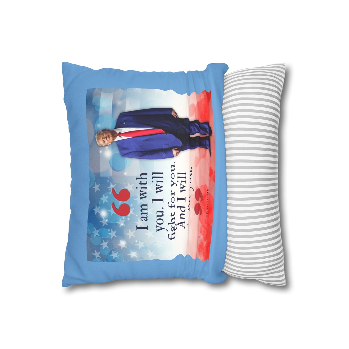 Trump Quote Faux Suede Pillowcase