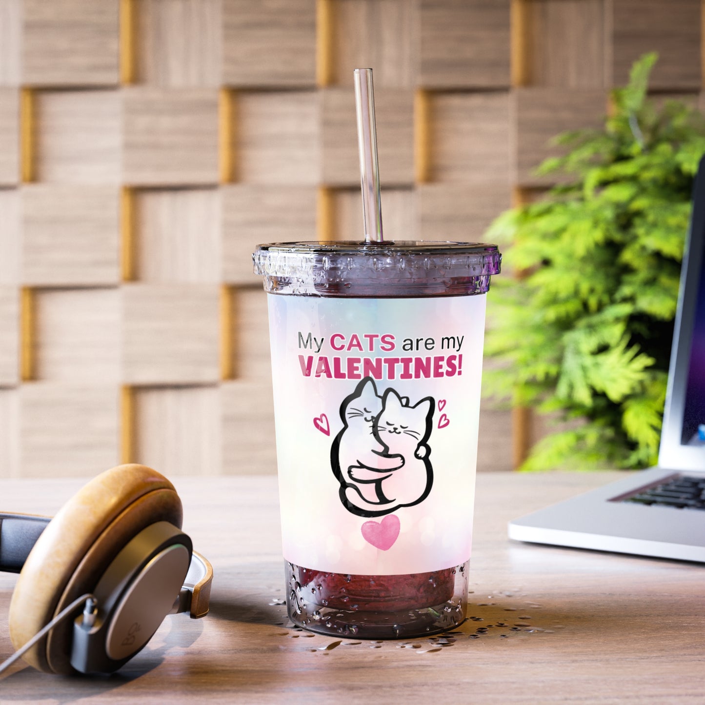 My Cats are my Valentines Suave Acrylic Cup