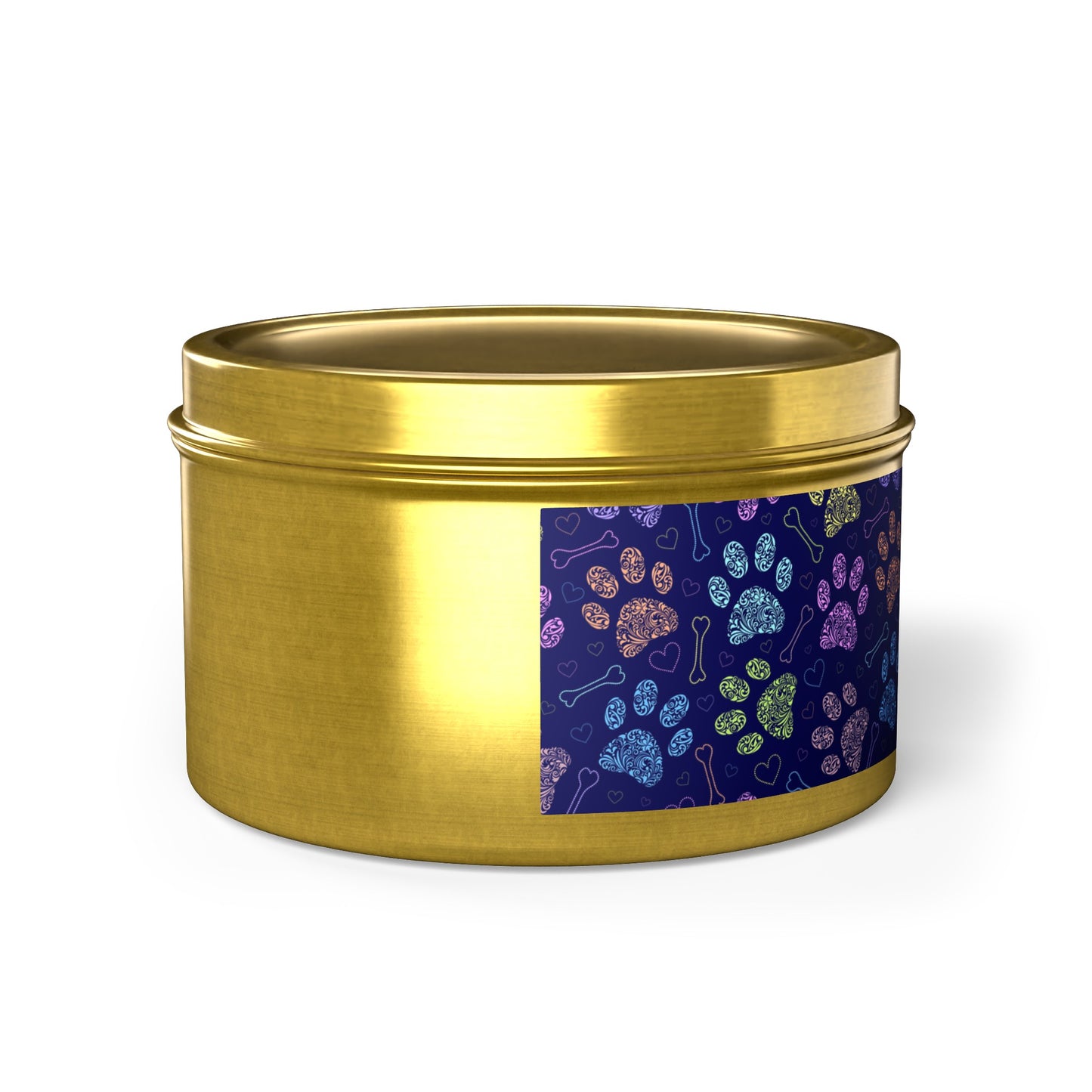 Purple Paws Tin Candles