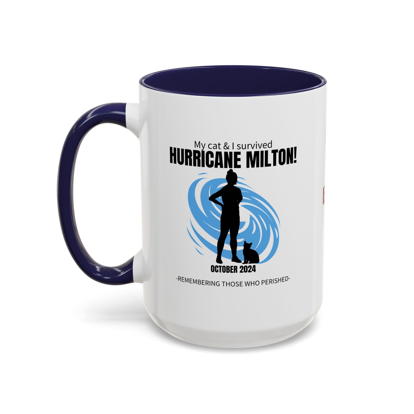 Hurricane Milton Survivor Accent Coffee Mug (11, 15oz)