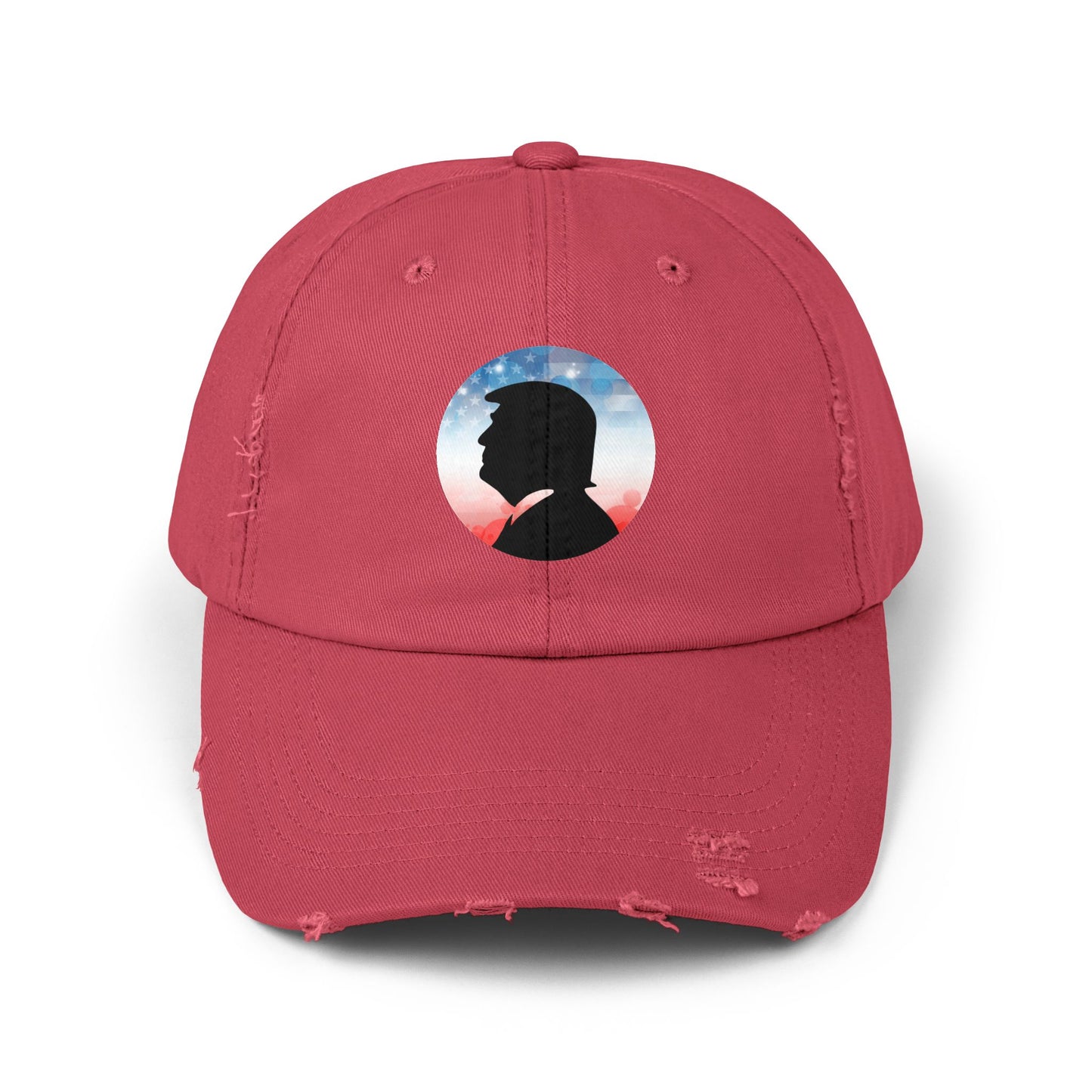 Trump Silhouette Unisex Distressed Americana Cap