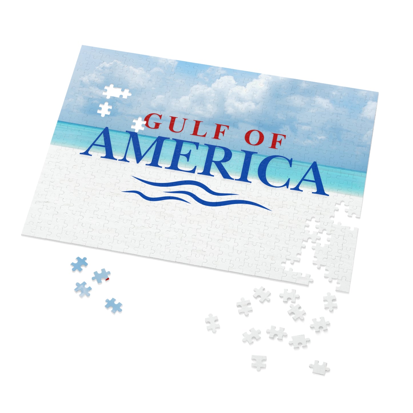 Gulf of America Jigsaw Puzzle with Tin