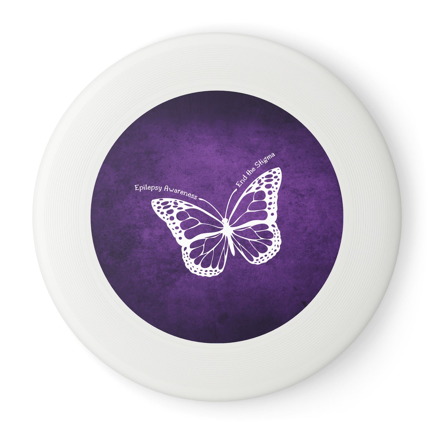 Epilepsy Awareness Frisbee - End the Stigma Butterfly Design