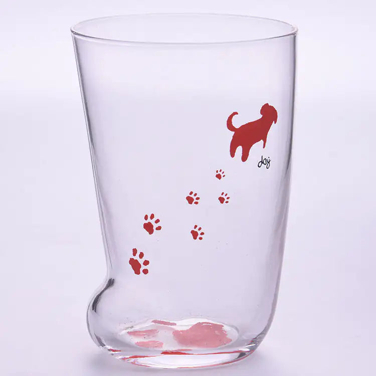 Creative Cute Cat Paws Glass Mug