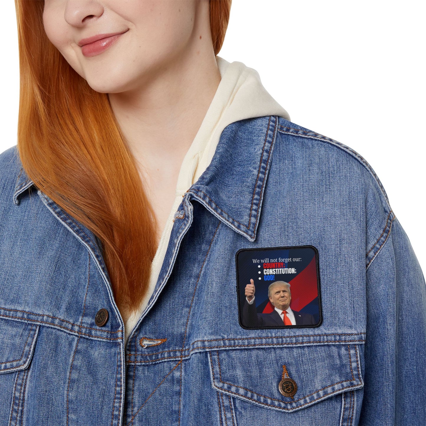 Trump Country Constitution God Iron-On Patches