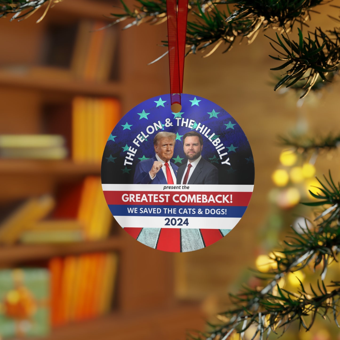 Felony & Hillbilly Greatest Comeback Metal Ornaments