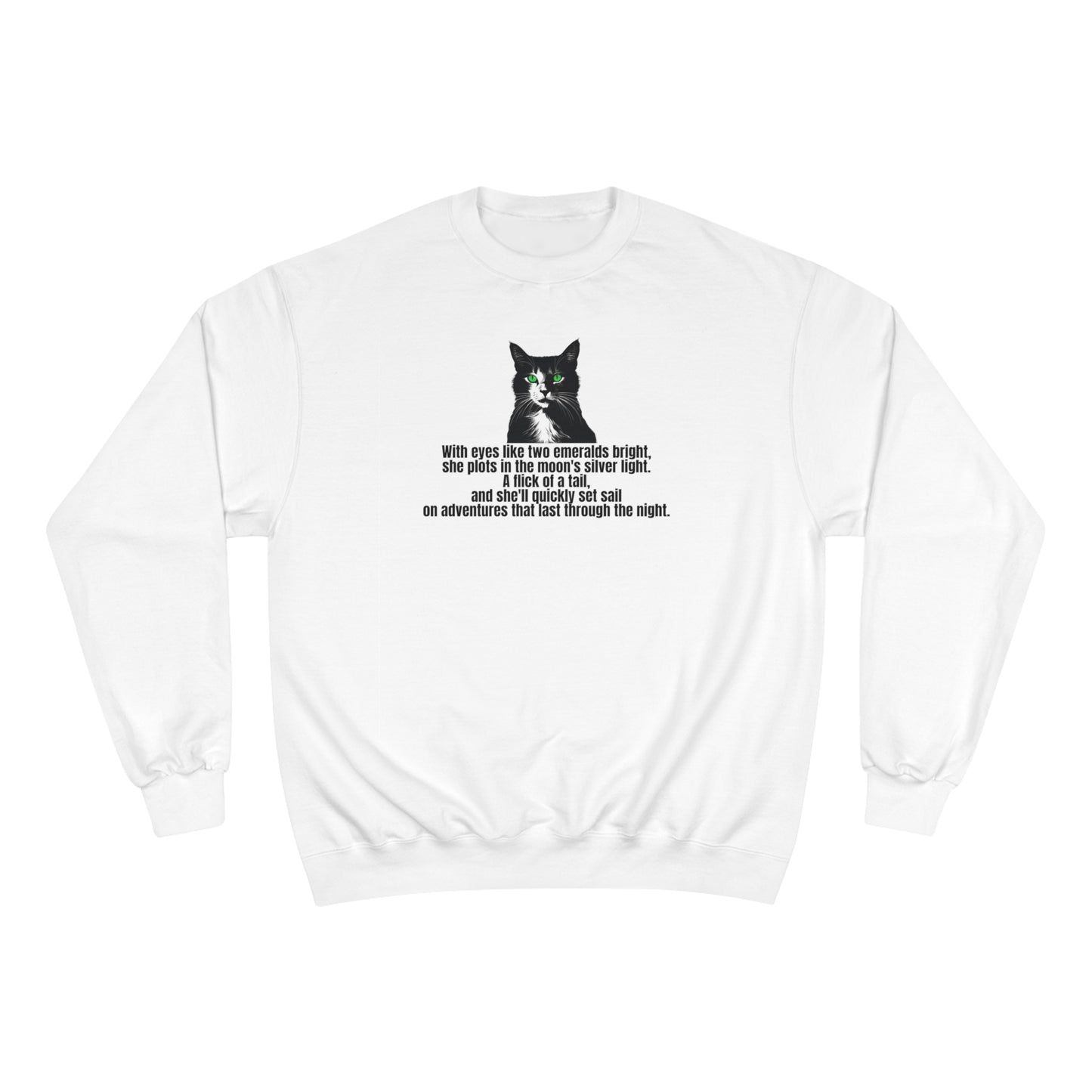 Emerald Eyed Mischief Champion Sweatshirt