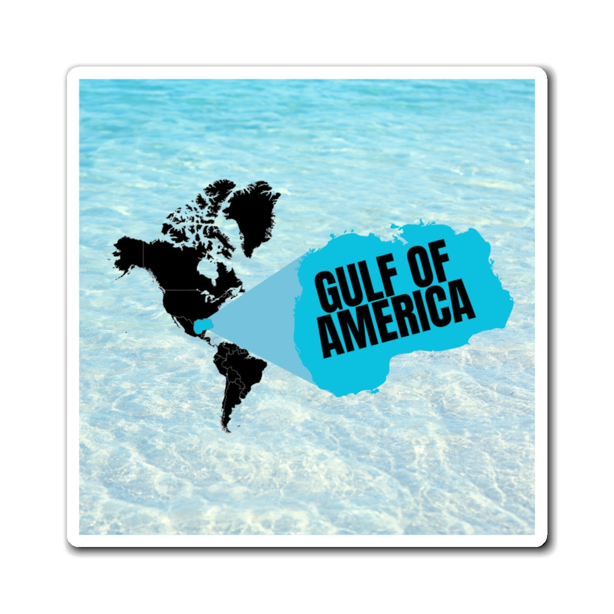 Gulf of America Refrigerator Magnet