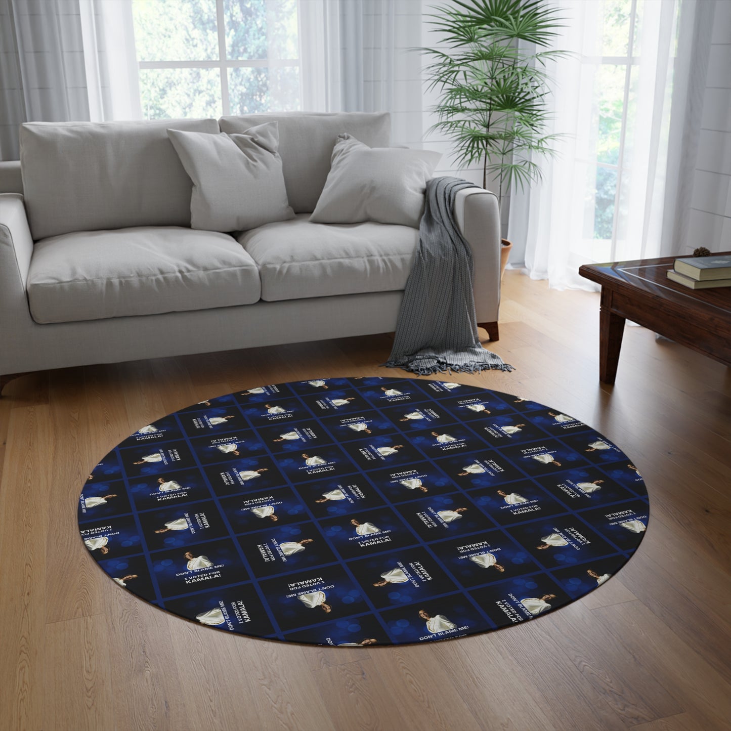 Stylish Kamala Patterned Round Rug