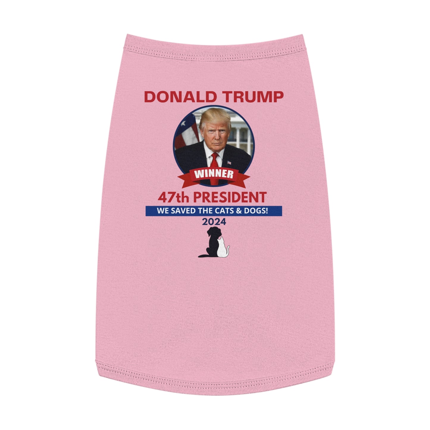 Trump - We Saved the Cats & Dogs Pet Tank Top