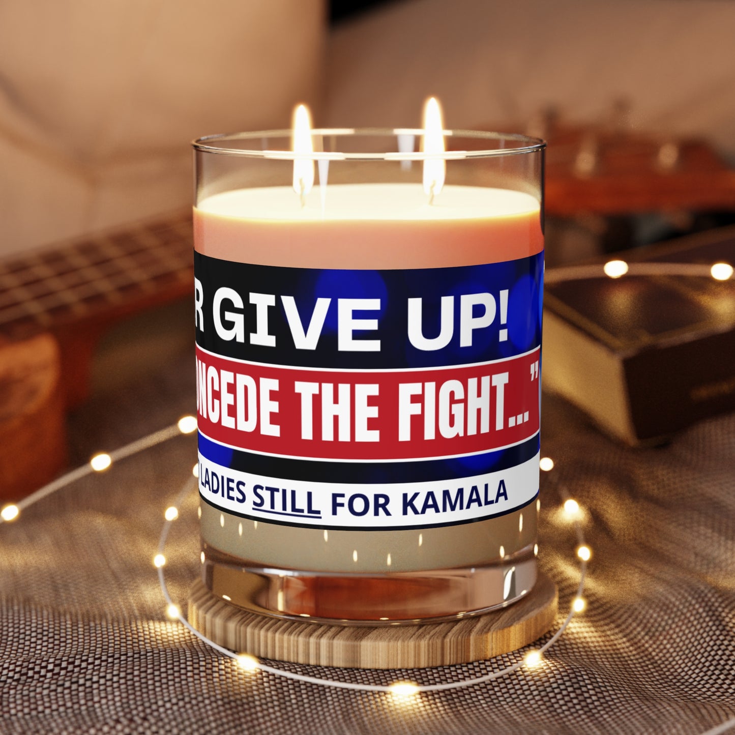 Never Give Up - Kamala Scented Candle - Full Glass, 11oz