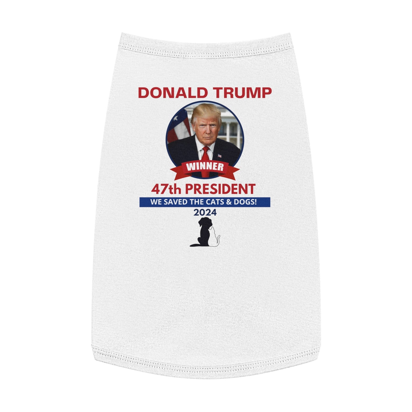 Trump - We Saved the Cats & Dogs Pet Tank Top