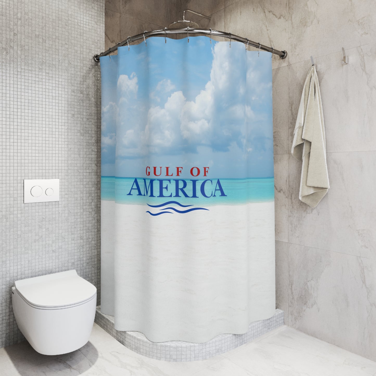 Coastal Paradise Shower Curtain - Gulf of America Design