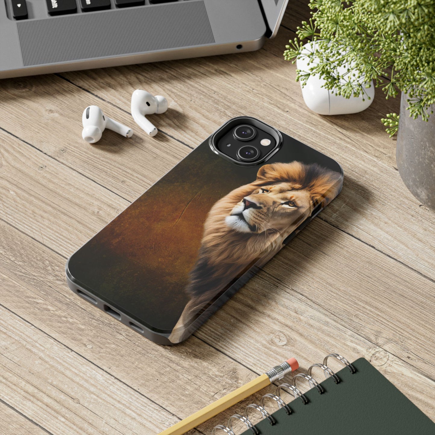 Majestic Lion Tough Phone Case - Durable Protection for Wildlife Lovers