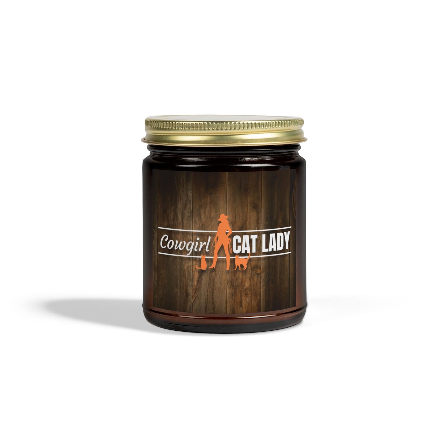 Cowgirl Cat Lady Scented Coconut Apricot Candles (4oz, 9oz)