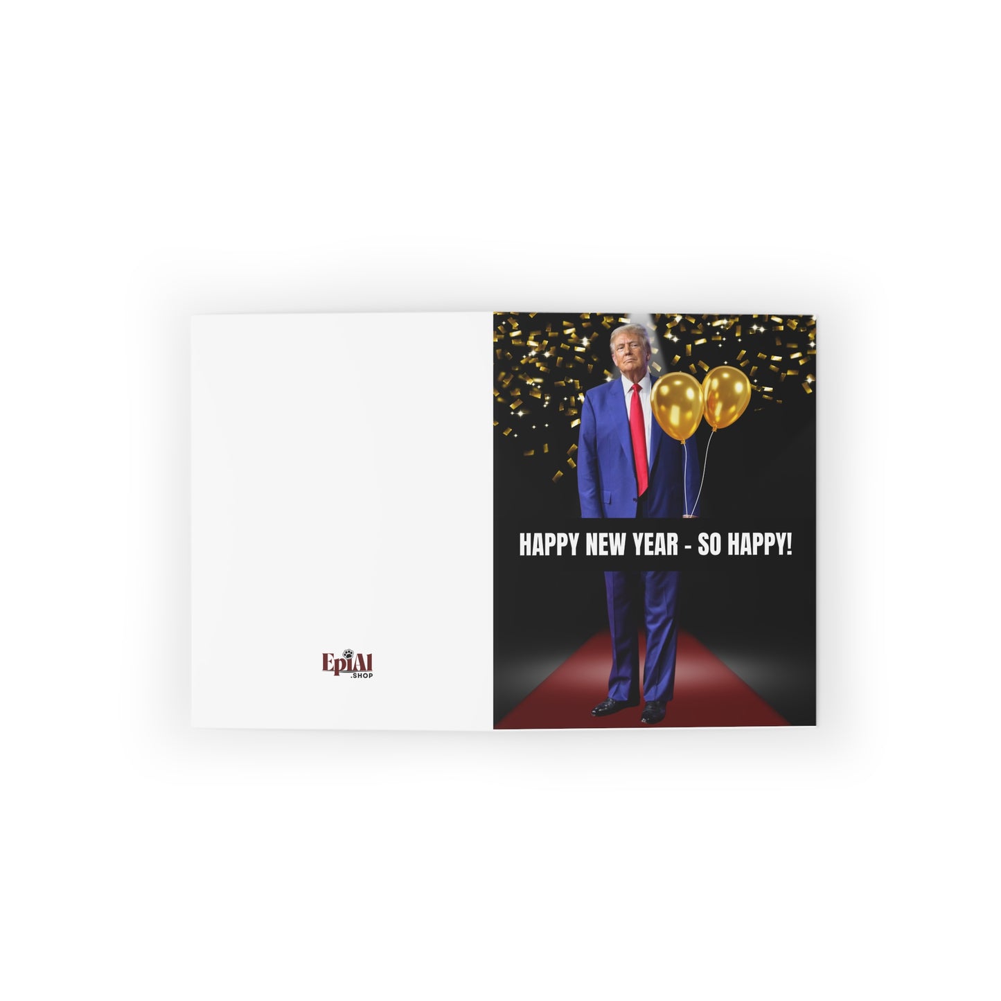 Donald Trump Happy New Year Greeting Cards (8, 16, and 24 pcs)