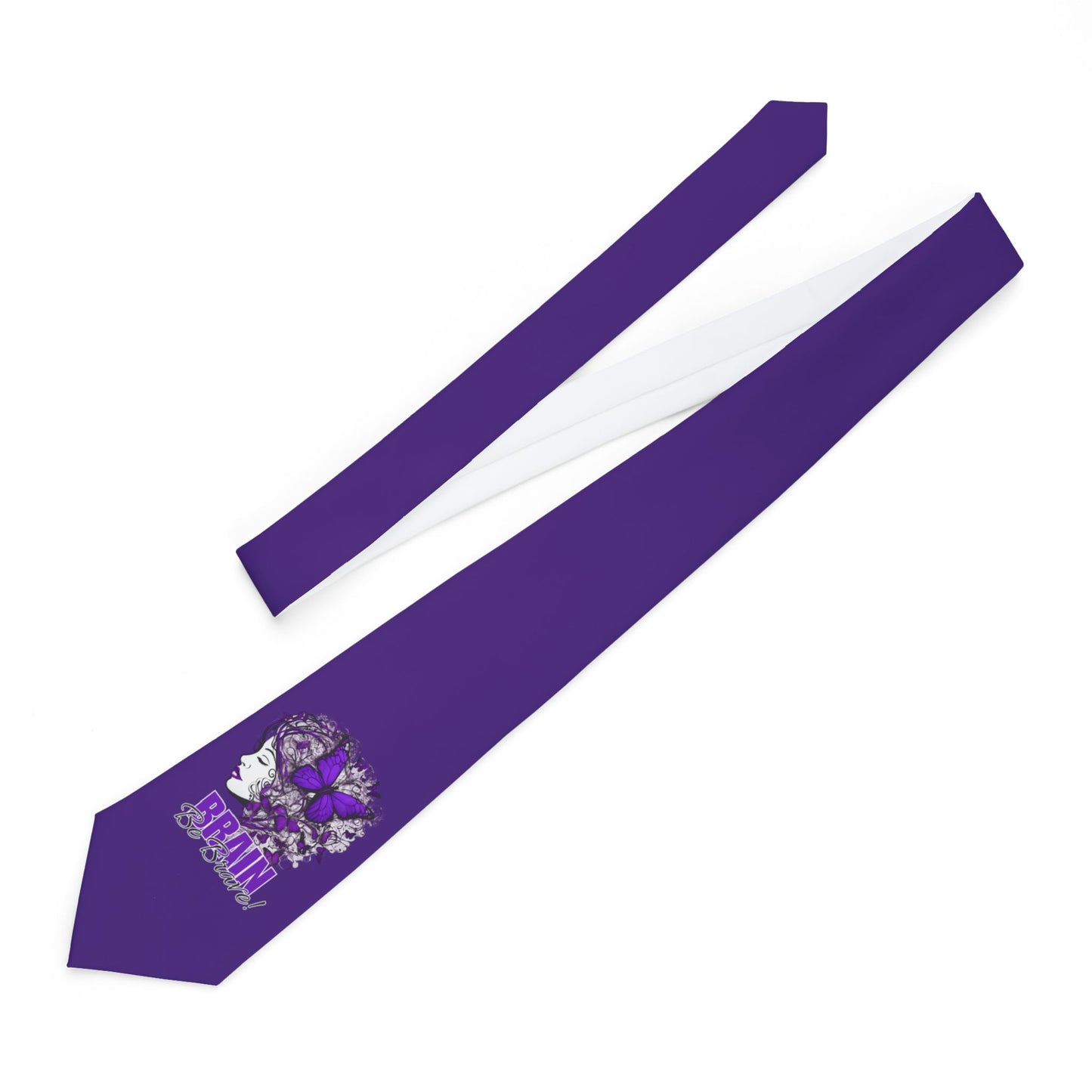 Brain Be Brave Epilepsy Awareness Necktie