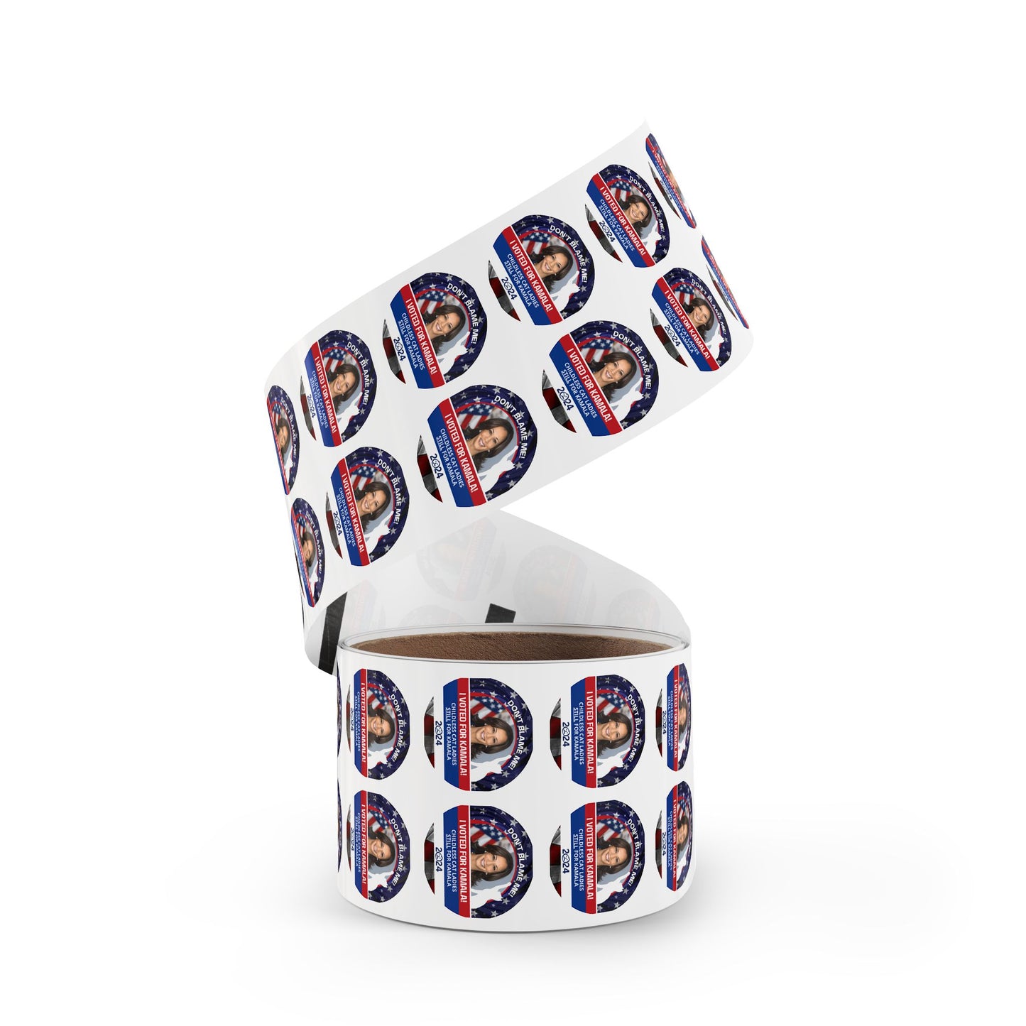 Don't Blame Me - Voted for Kamala Round Sticker Label Rolls