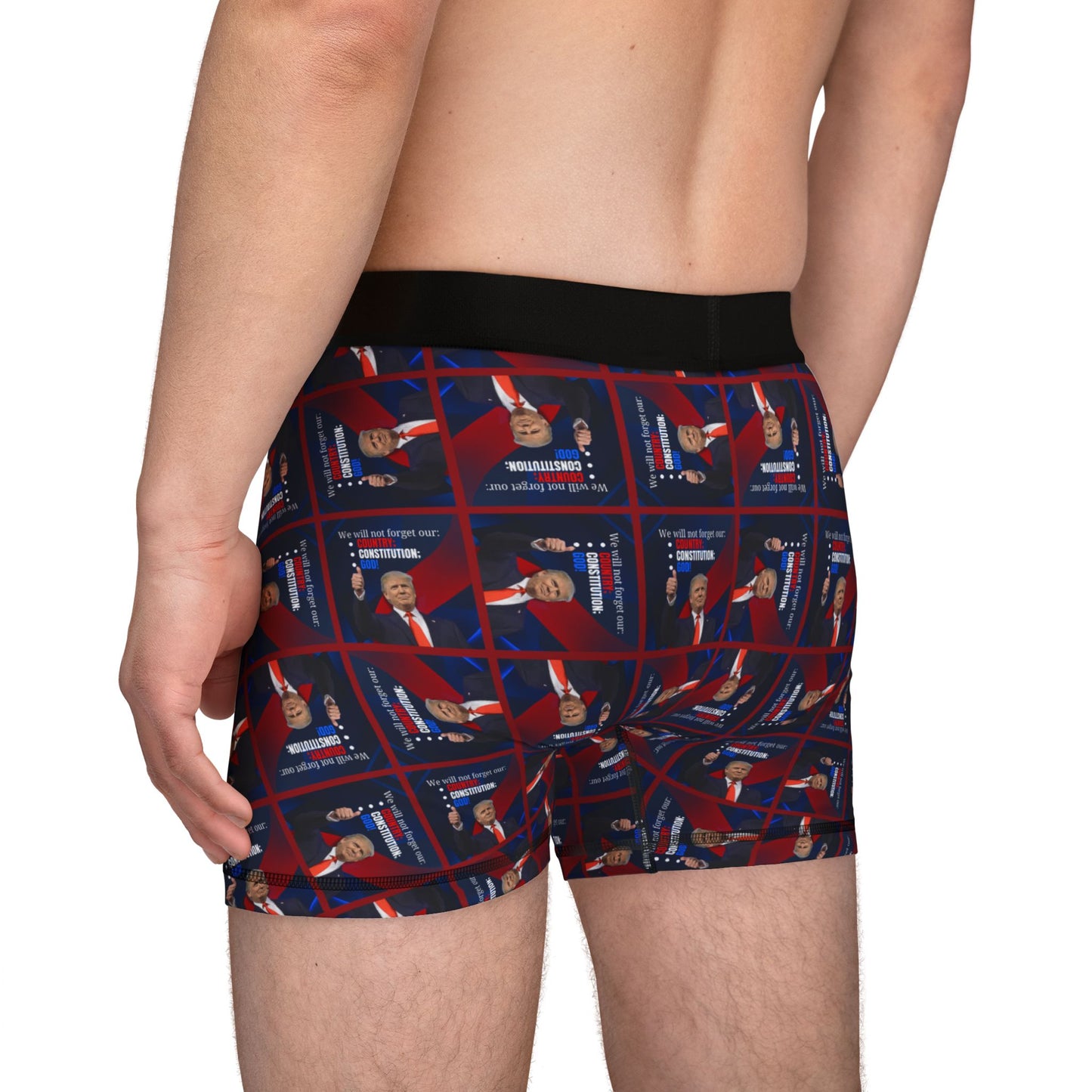 Trump Country Constitution God Pattern Men's Boxers