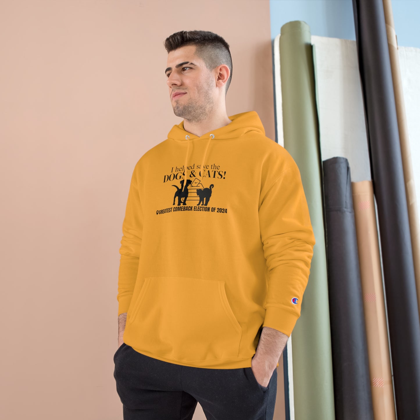 Helped Save the Dogs & Cats Champion Hoodie