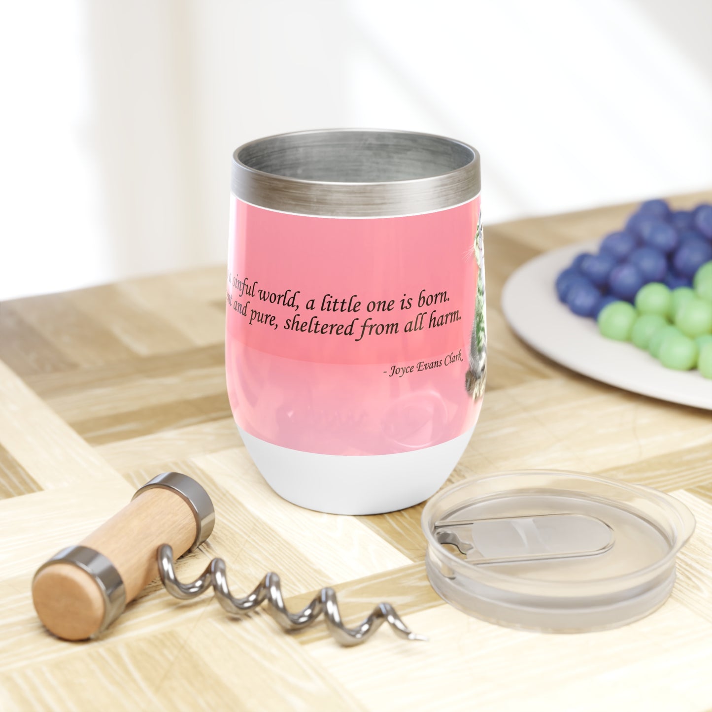 A Little One is Born Chill Wine Tumbler