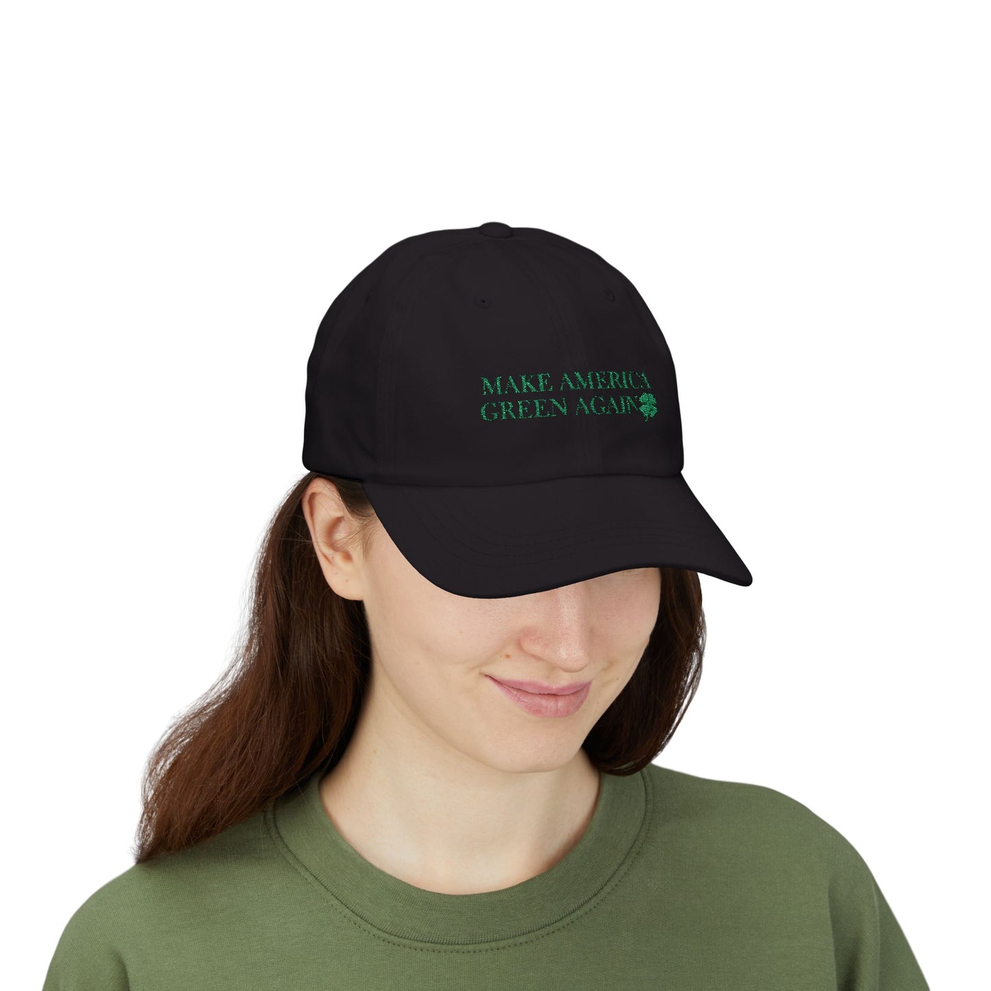 Make America Green Again Classic Dad Cap - Eco-Friendly Style for St. Patrick's Day